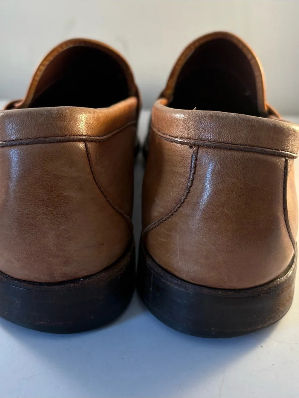 Allen Edmonds Paxton Shoes Mens 13 A Brown Leather Moccasin Loafers  Slip On USA